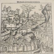 2 Ansichten/Karten von Westfalen, 1493 und 1587