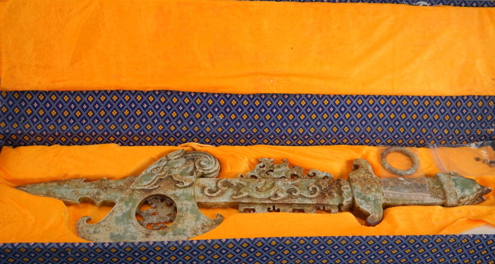 Großes Ritual-Schwert, Nephrit - Bild 2 aus 6