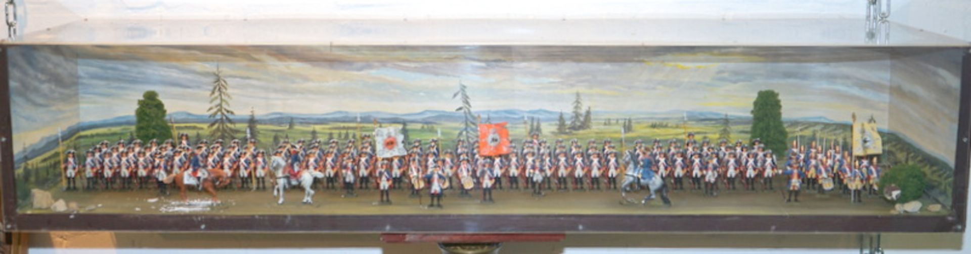 Großes Zinnfigurendiorama, Preußische Armee, Friedrich der Große