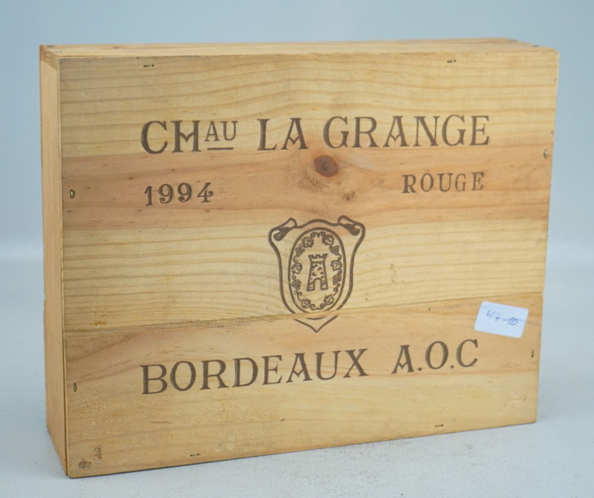 1994 Chateau Lagrange Rouge, in verschlossener Originalkiste