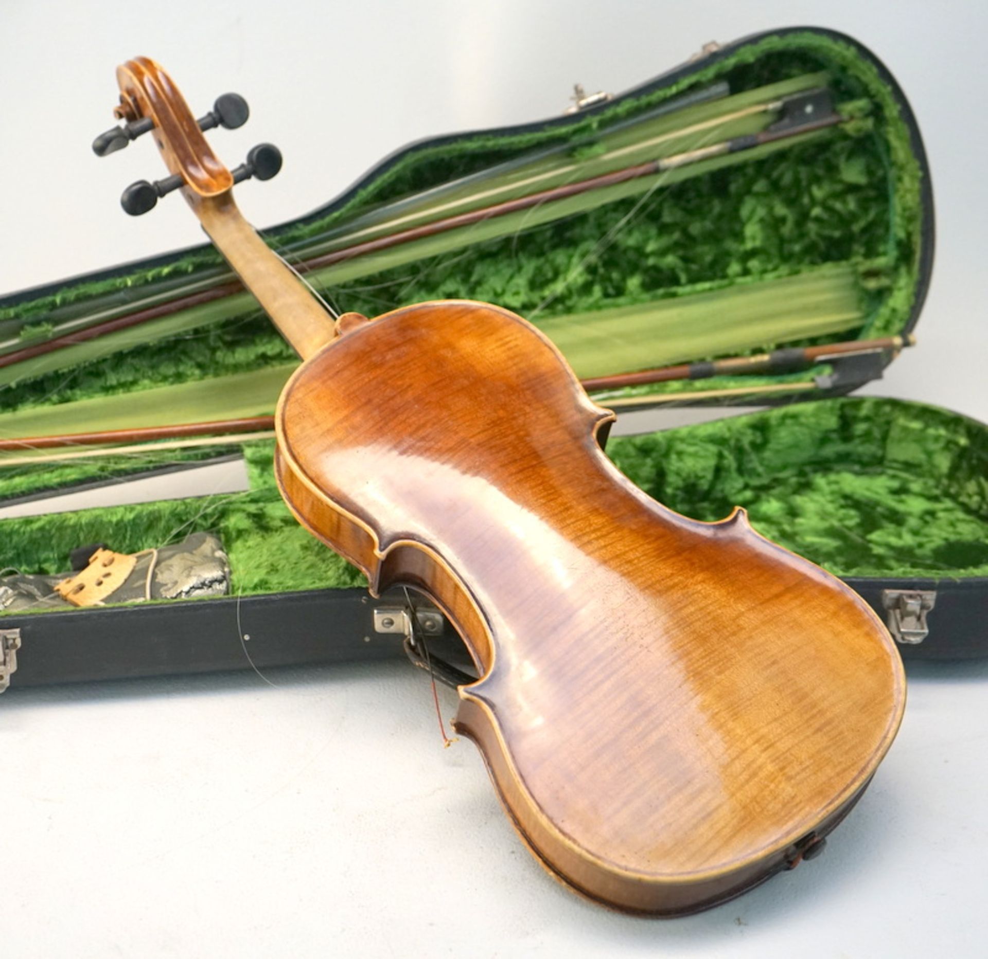 Violine ca. um 1900-1920 incl. Jäger Kasten - Image 2 of 2