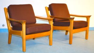 2 Teak Sessel -Easy Chairs- Danisch Design