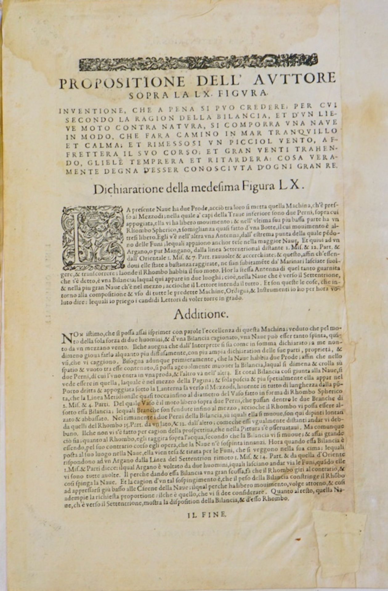 Bartholomeo Vincenti "Theatro …Machine di J.Besoni" 1582 - Image 3 of 4