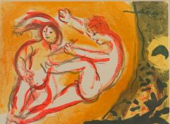 Chagall, Marc: "Kain und Abel" aus Die Bibel 1960
