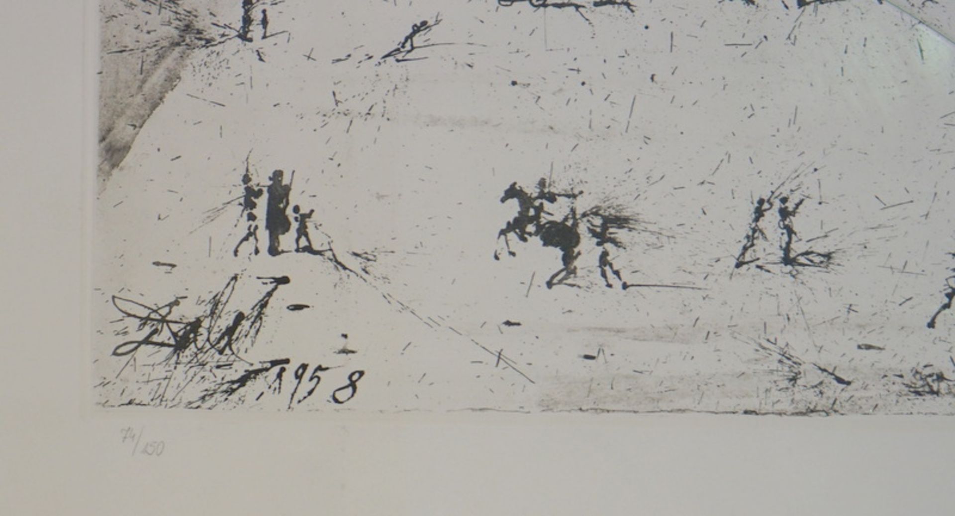 Dali y Domenech, Salvador Felipe Jacinto: “La grande Place des Vosges du temps de Louis XVII”, sign - Image 2 of 2