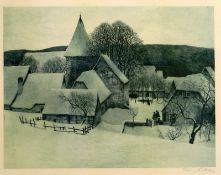 Hecker, Franz: Weihnachtsmorgen/ Holte im Schnee