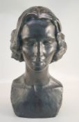 Lebensgrosse Bronze der Bertha Heine um 1920