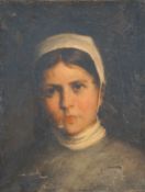 Biermann, Gottlieb: Portrait einer Jungen Frau mit Haube