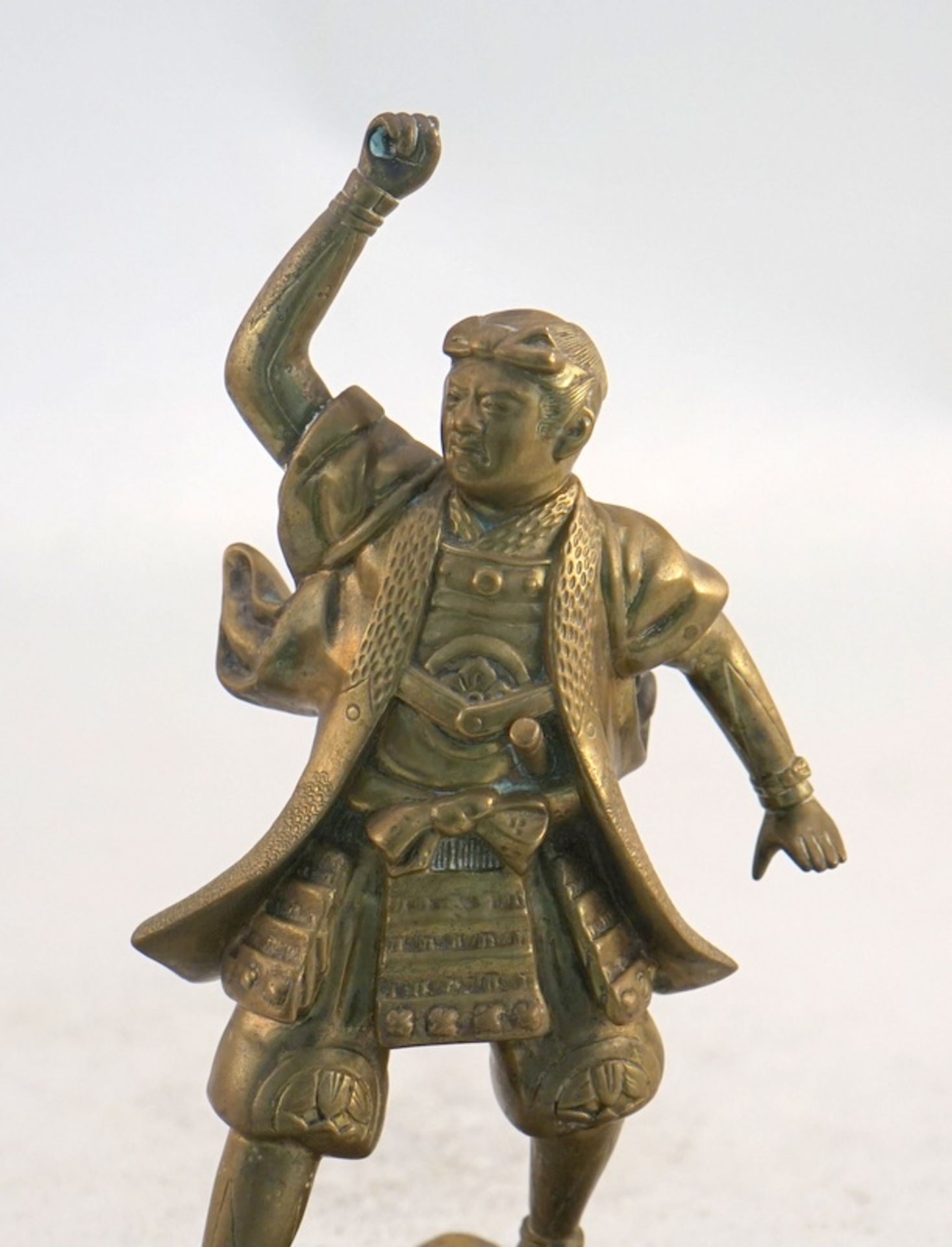 Samuraifigur, Messing, historisierender Stil - Bild 2 aus 3