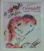 Chagall, Marc: Zwei Farblithografien „Liebestraum“ und „Blütenzauber“, beide 1969