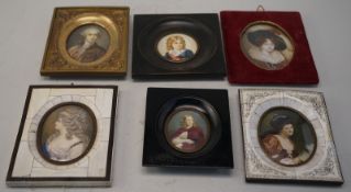 Sammlung von 6 alten Miniaturen