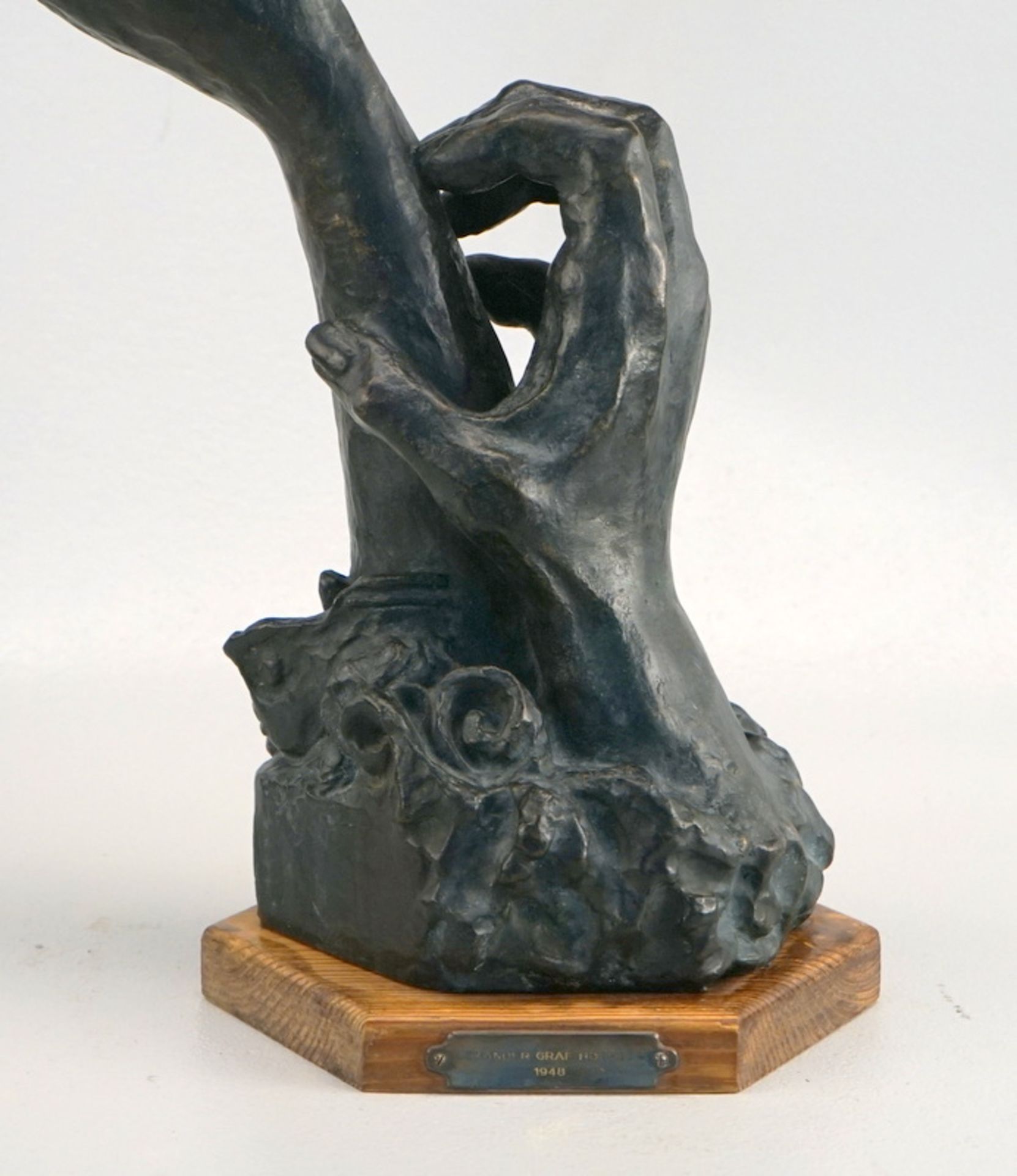 Überlebensgroße Bronze zweier Hände - Image 2 of 4