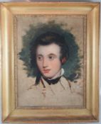 Portraitskizze eines Jungen Mannes, England Regency Epoche George IV
