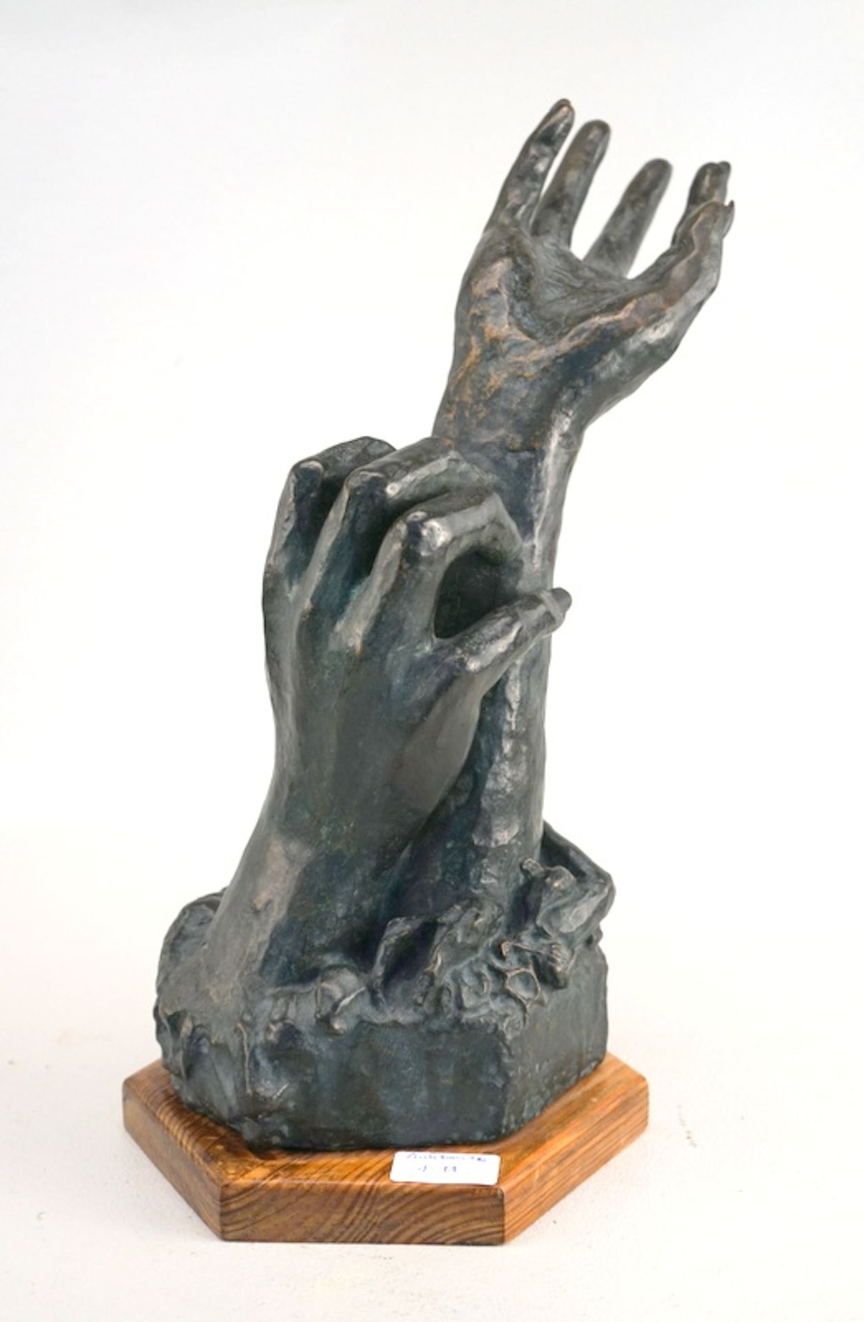 Überlebensgroße Bronze zweier Hände - Image 4 of 4