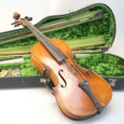 Violine ca. um 1900-1920 incl. Jäger Kasten