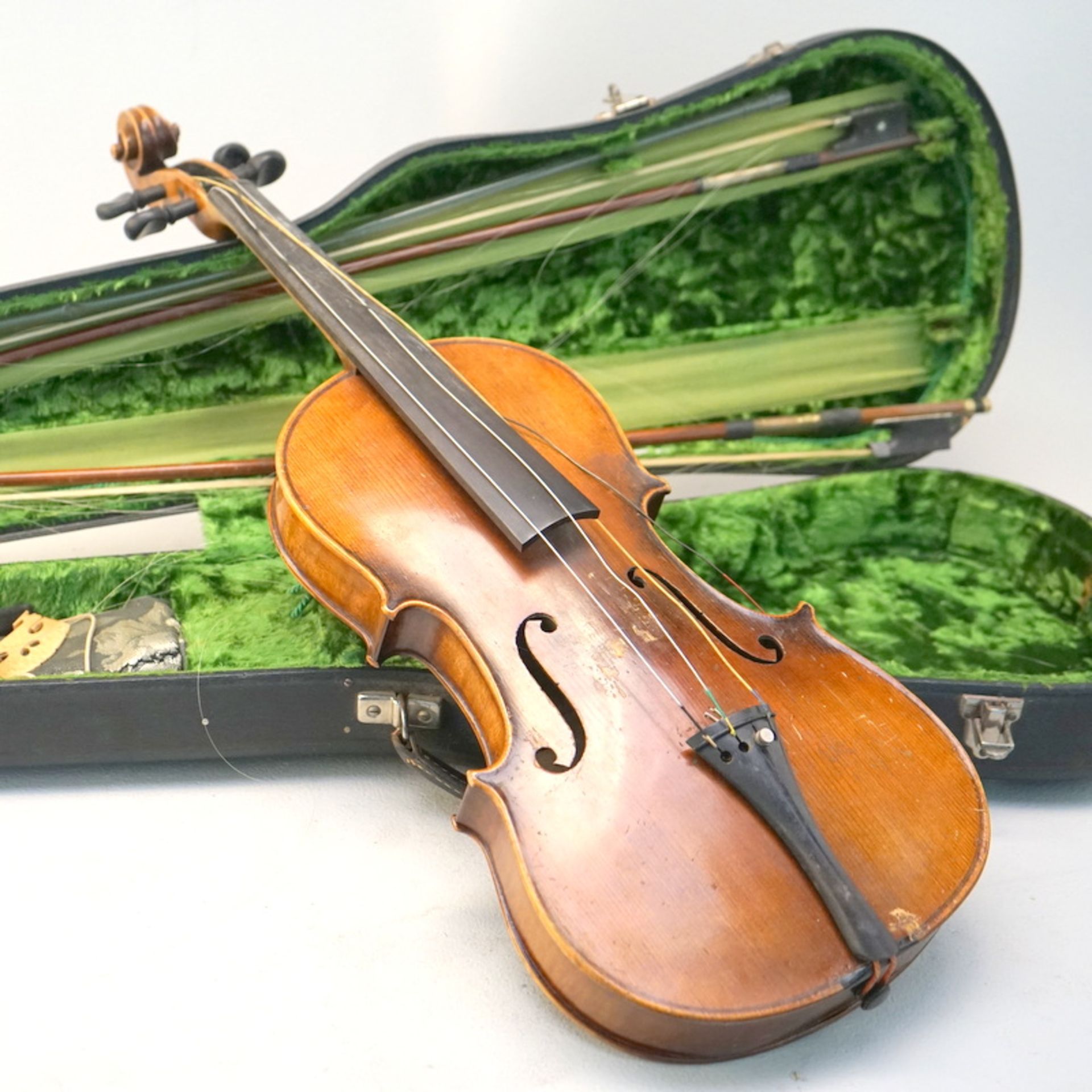 Violine ca. um 1900-1920 incl. Jäger Kasten