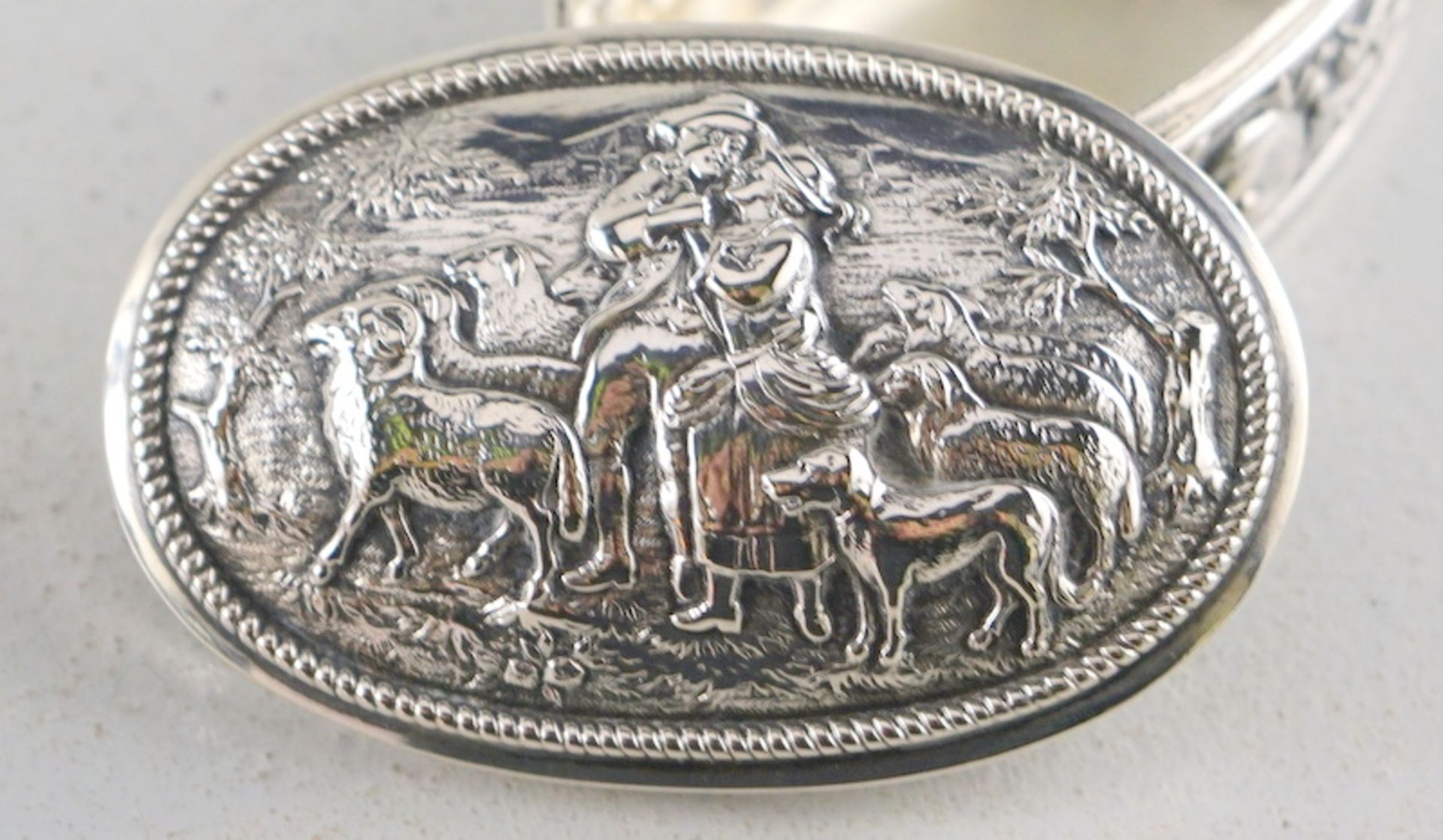 Sammlung von 3 Dosen, 800-925er Silber, um 1900 - Image 5 of 5
