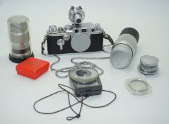 Leica 3 F incl 3 seltene Objektive 1954