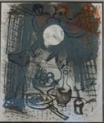 Chagall, Marc: „Stillleben in Braun“ (1957), Farblithografie
