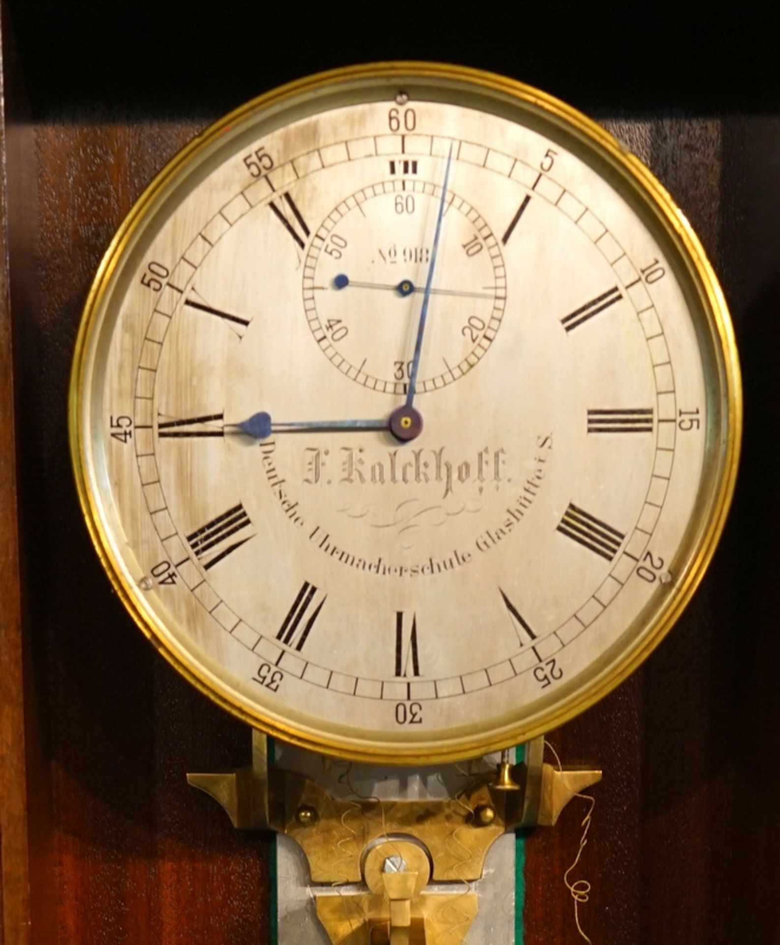 Deutsche Uhrmacherschule Glashütte i.S.: Meisterstück des Schülers F.Kalckhoff Nr. 918 - Bild 5 aus 13