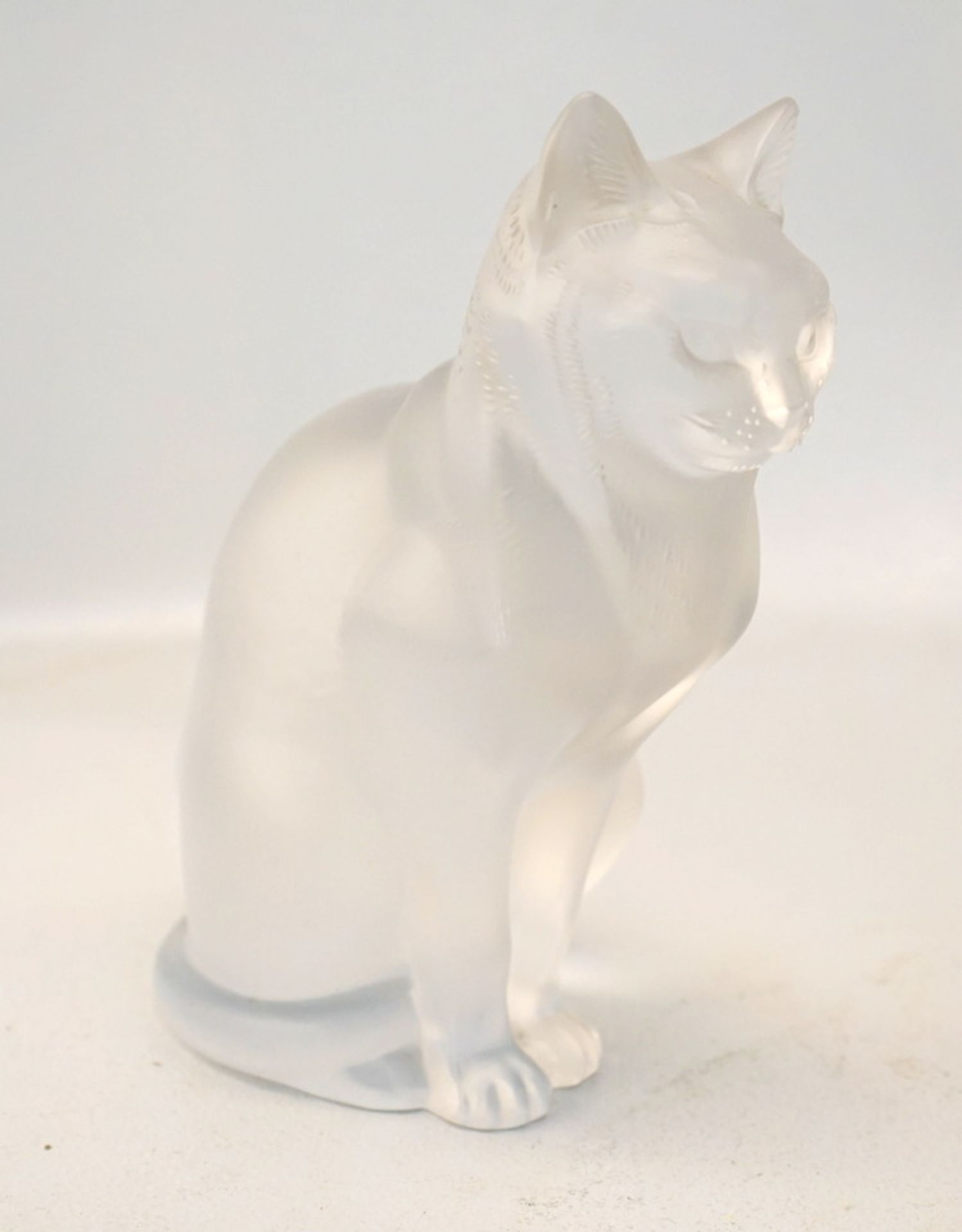 Rene Lalique, Wingen sur Moder: Sitzende Katze - Image 2 of 3