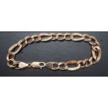 9CT GOLD HOLLOW BRACELET