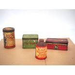 4x OLD TINS