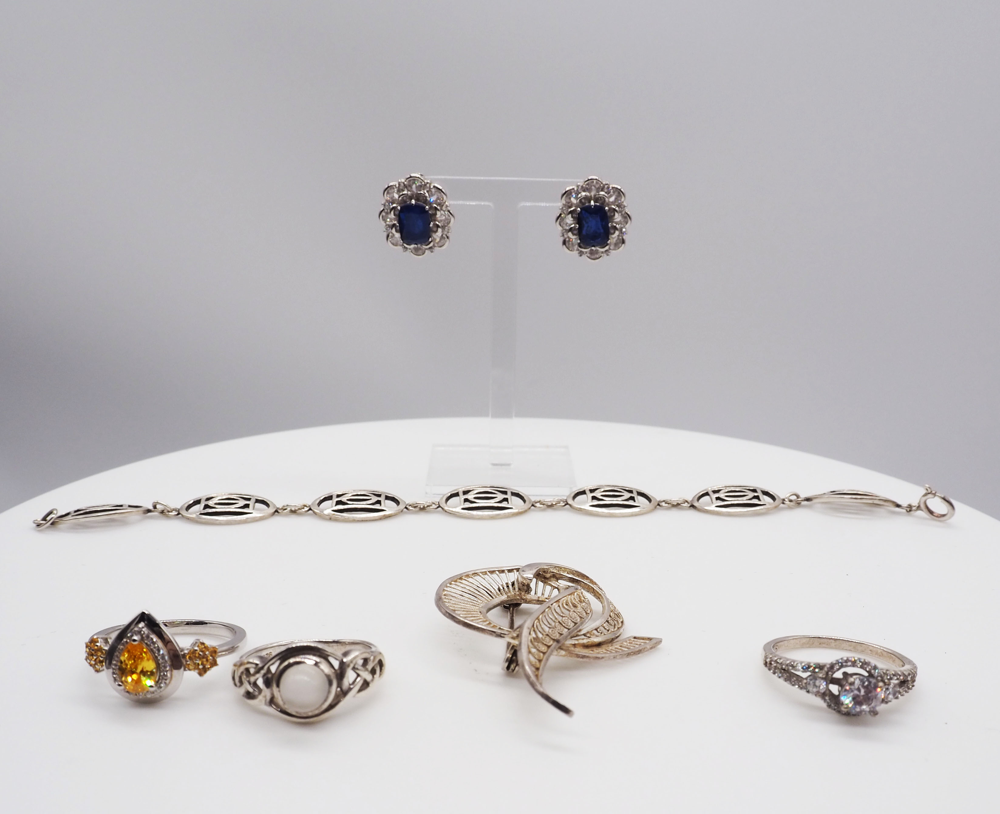 Mixed lot of 925 silver jewellery - Image 8 of 19