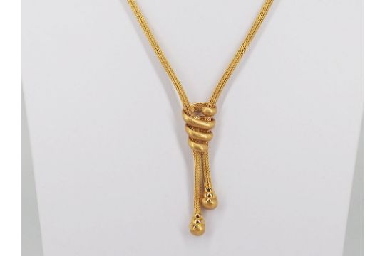 An 18ct Gold yellow fancy necklace - Image 5 of 7