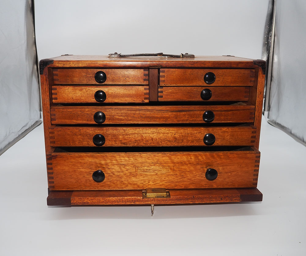 An antique engineers tool box