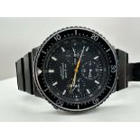 A vintage Seiko sports 100 chronograph watch