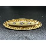 A 15ct Victorian diamond brooch