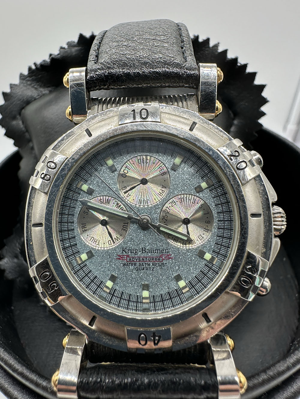 A Krug-Baumen cronograph quarts watch