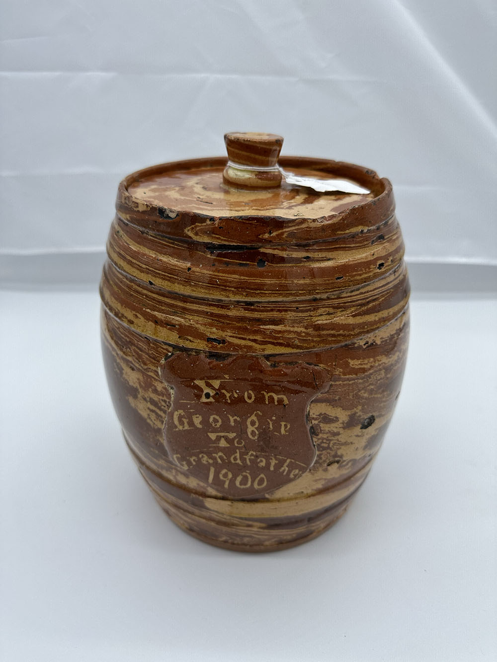 A Seaton pottery storage barrel - Image 4 of 9