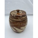 A Seaton pottery storage barrel