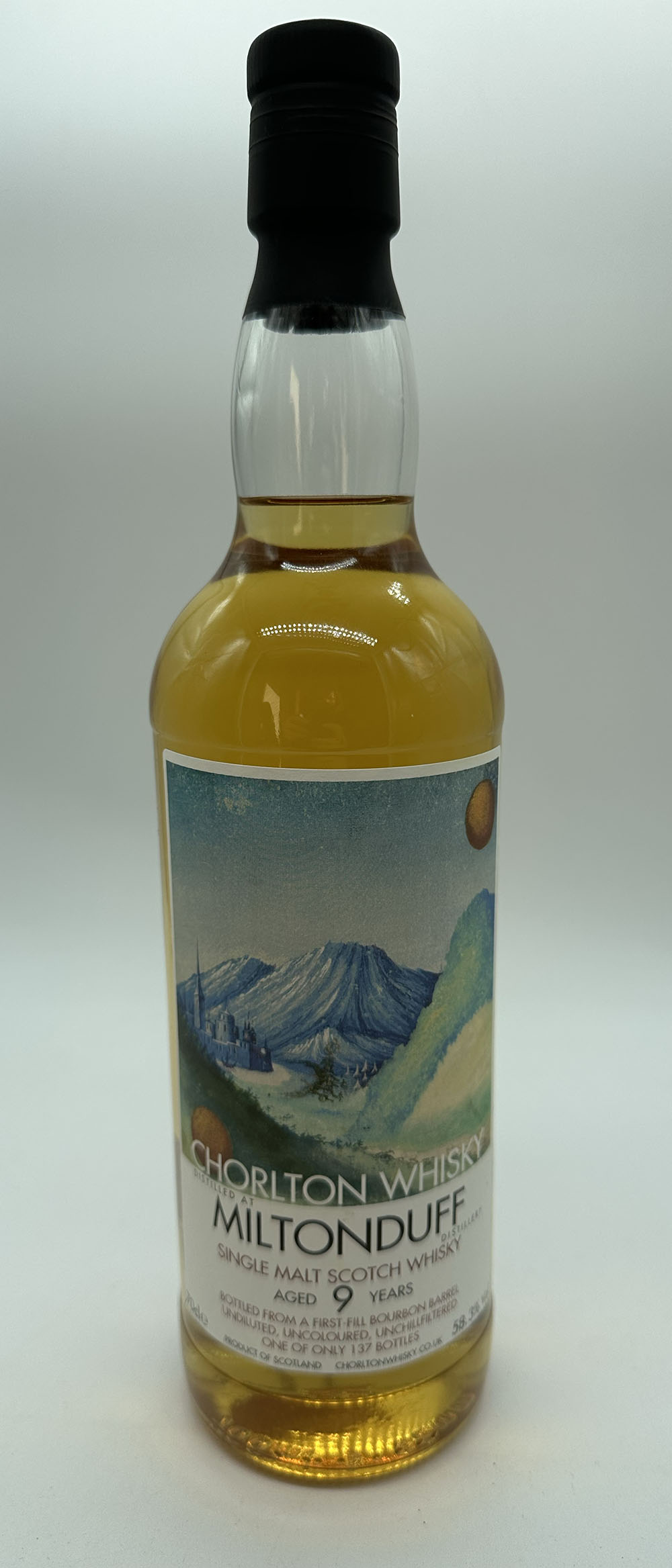 A bottle of Chorlton whisky Miltonduff malt whisky - Image 2 of 2