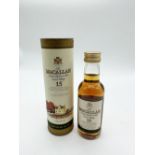A Macallan 1984 15 year old miniature whisky