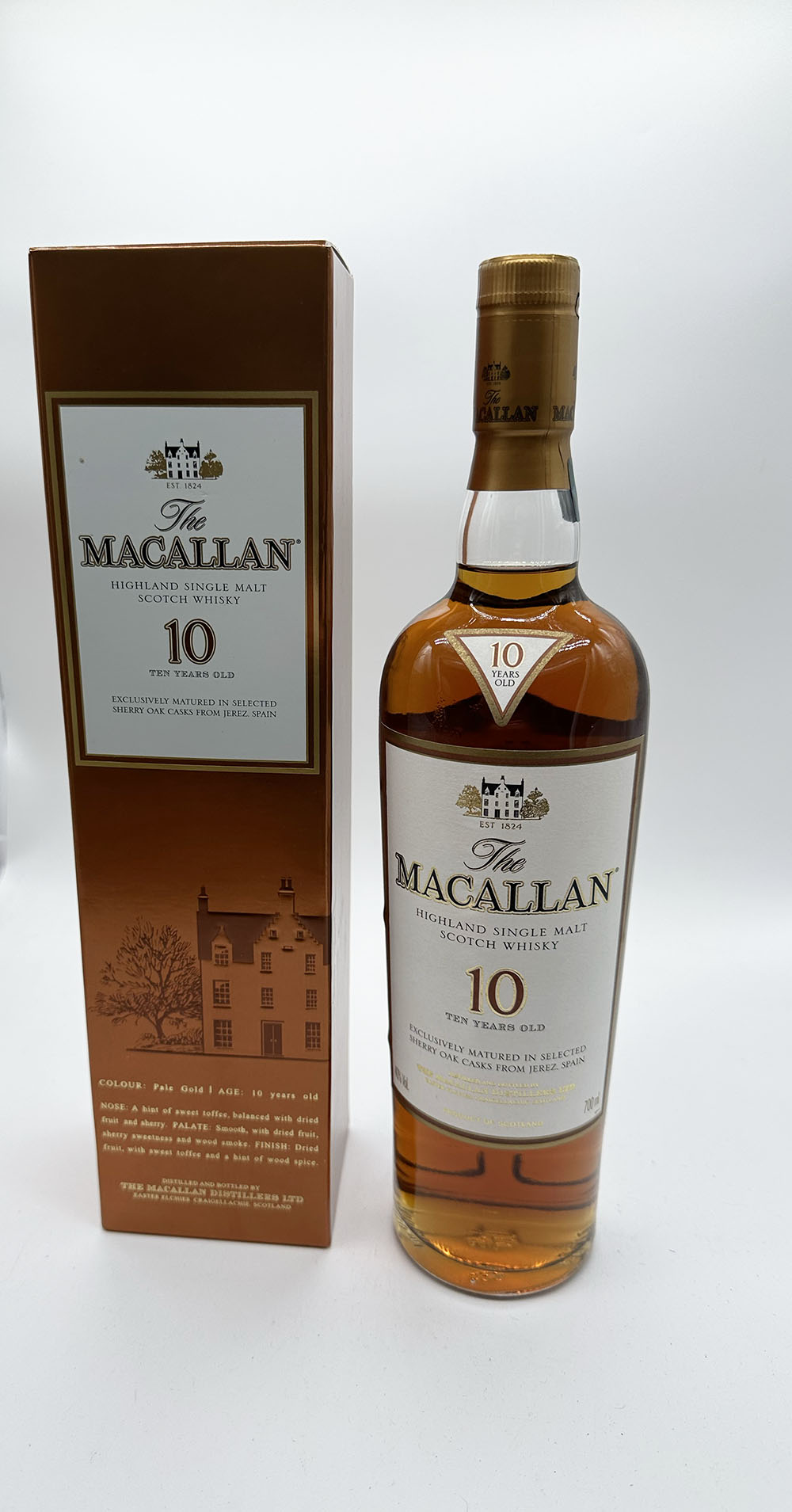 A Macallan 10 year old malt whisky