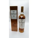 A Macallan 10 year old malt whisky