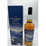 A bottle of Talisker malt whisky