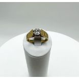 A 1980s 9ct yellow gold ring