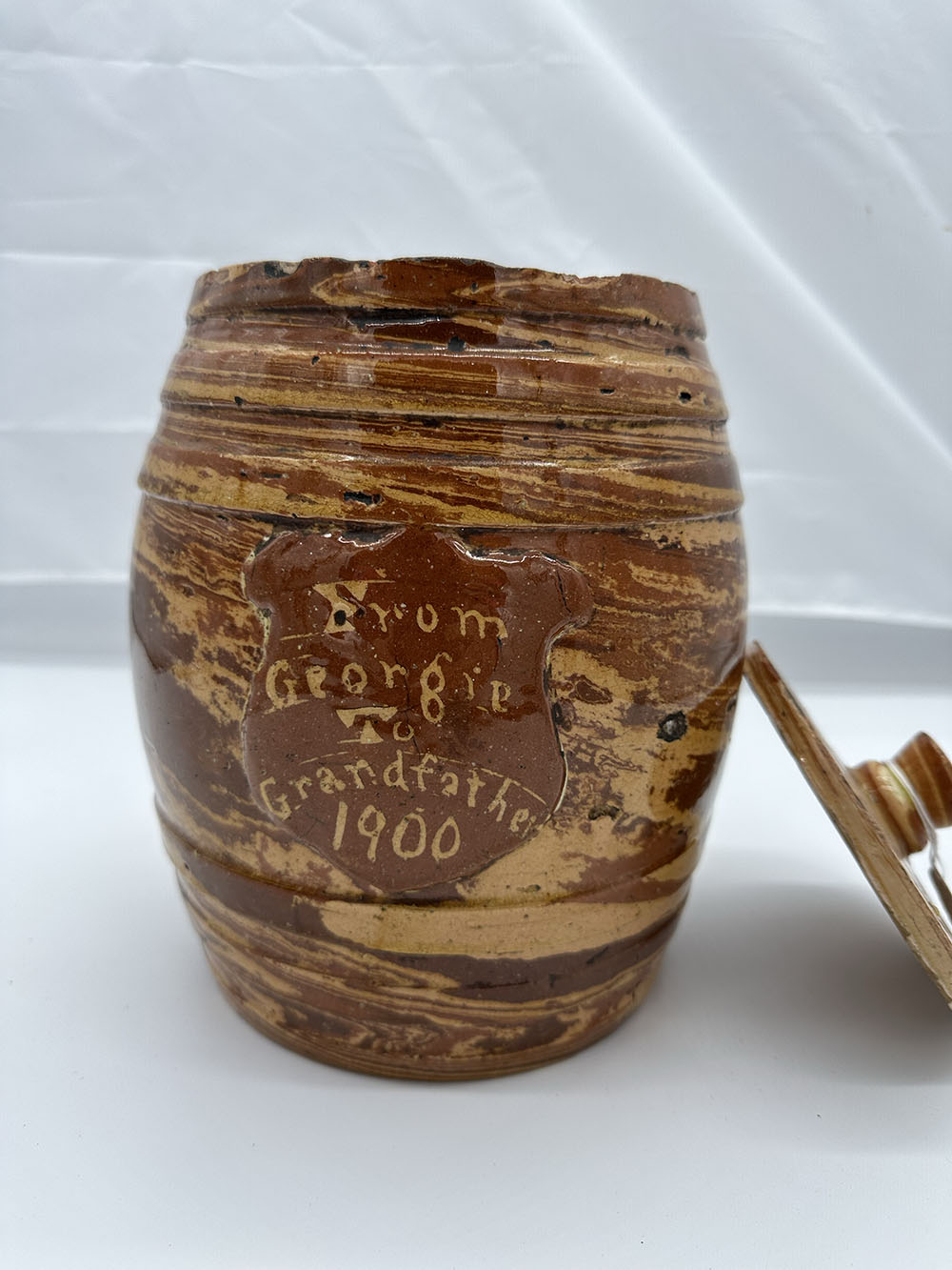 A Seaton pottery storage barrel - Image 9 of 9