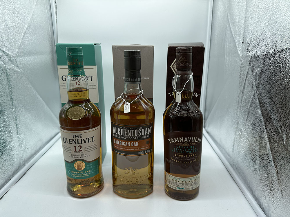 A collection of malt whisky bottles