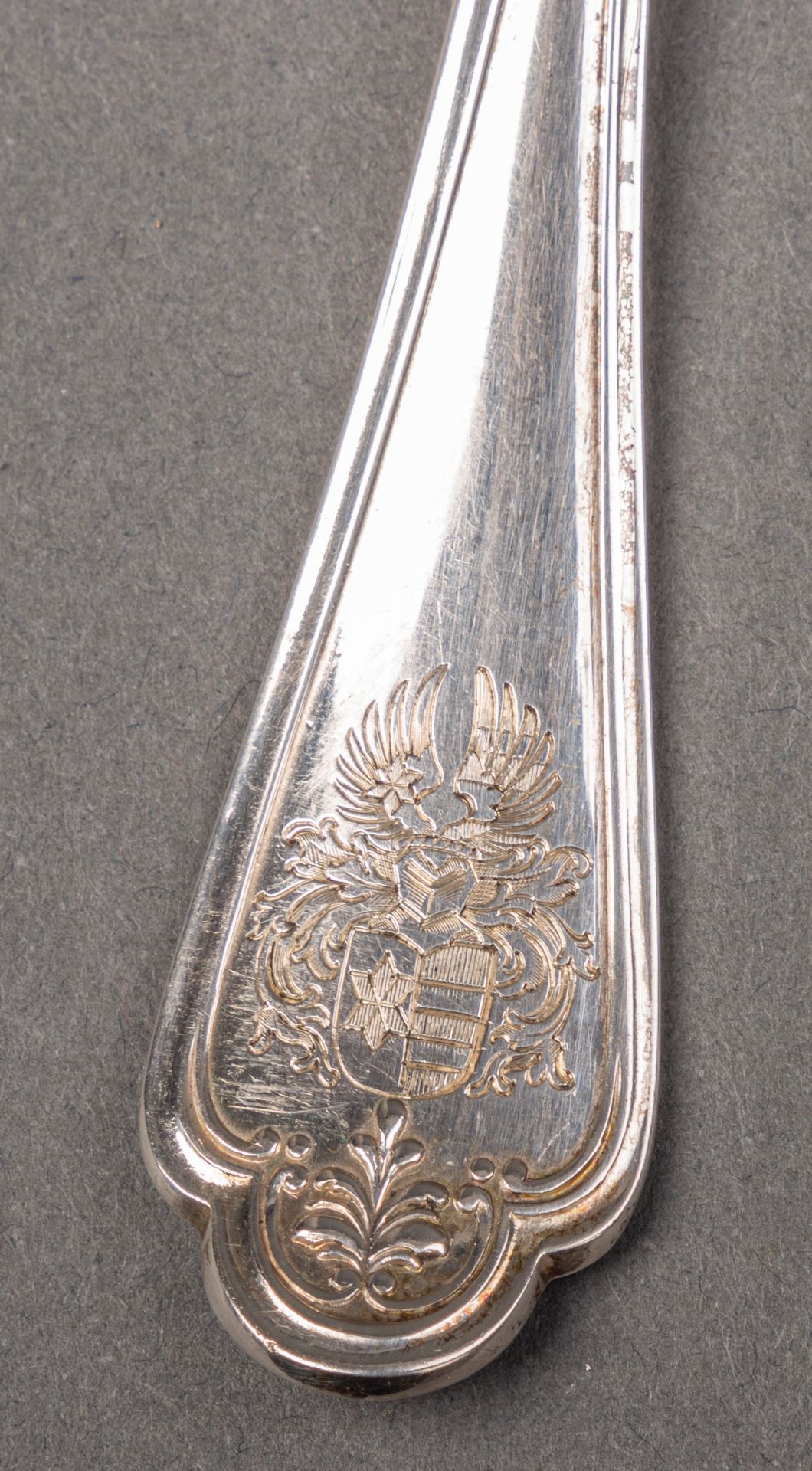 Herrschaftliches Silberbesteck mit Wappen der Saarbrücker Industriellenfamilie Schwindt - Image 4 of 6