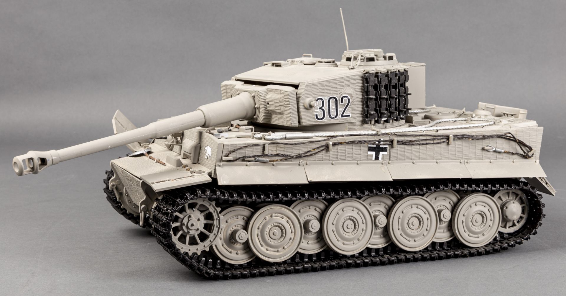 Modell Panzer 'Tiger 1', Modellbausatz (zusammengebaut) im Maßstab 1 : 16