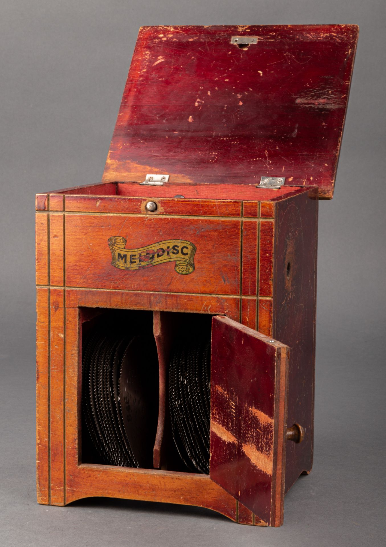 Lochplatten Spieluhr, Melodisc, um 1900 - Bild 2 aus 3
