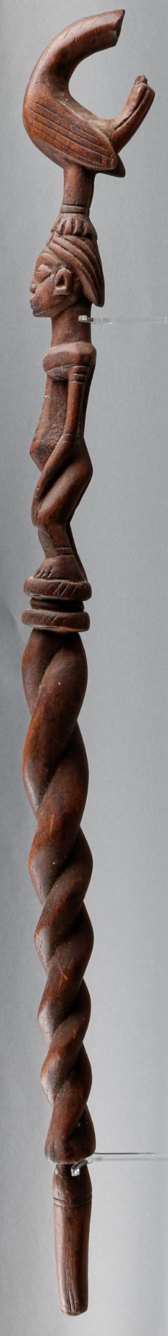 figürlich beschnitzter Gehstock der Dogon (Mali), 20. Jh. - Image 3 of 3