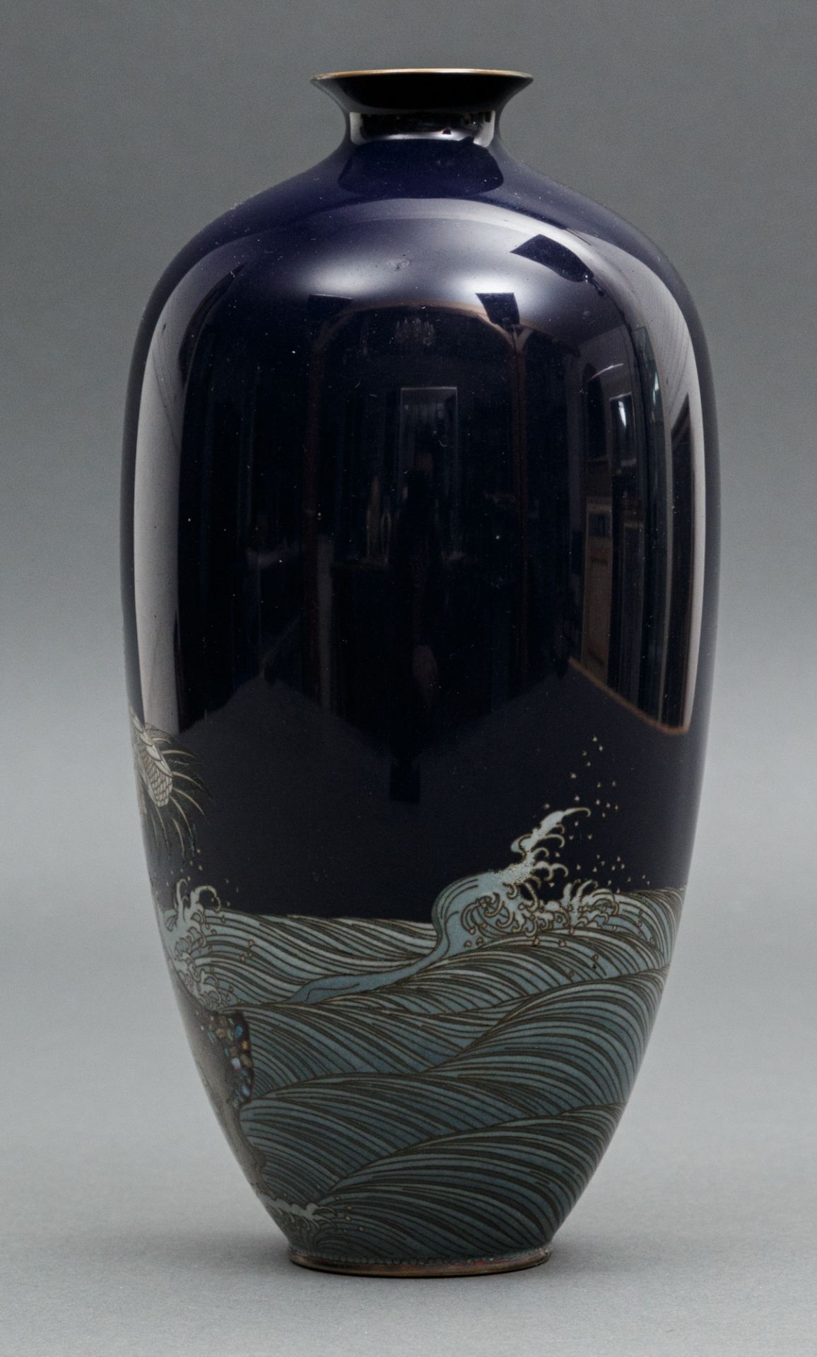 Cloisonné Vase, Japan, wohl Meiji-Zeit (1868-1912) - Bild 2 aus 4