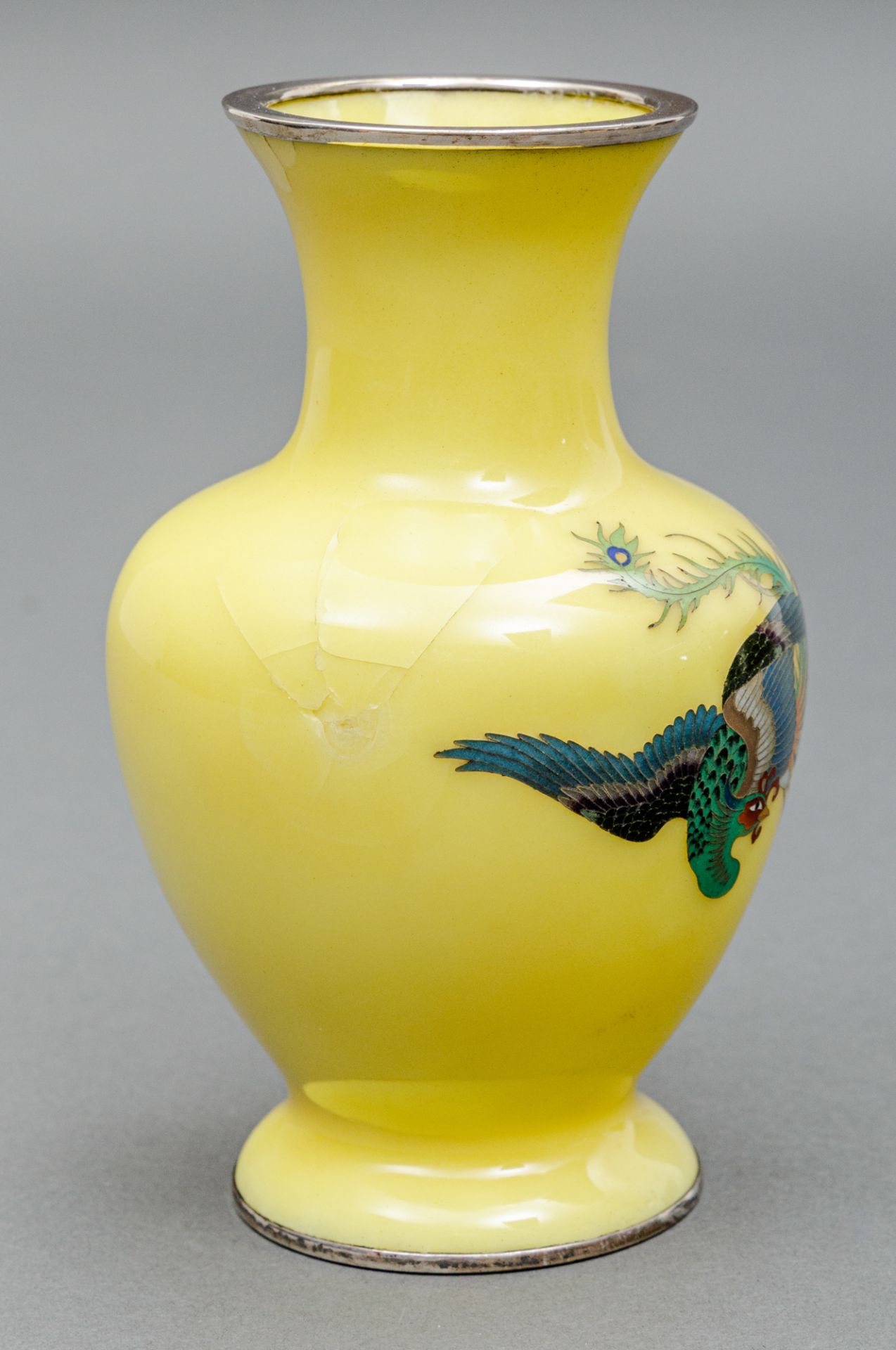 Cloisonné Vase, Japan, Meiji-Zeit (1868-1912) - Bild 4 aus 5