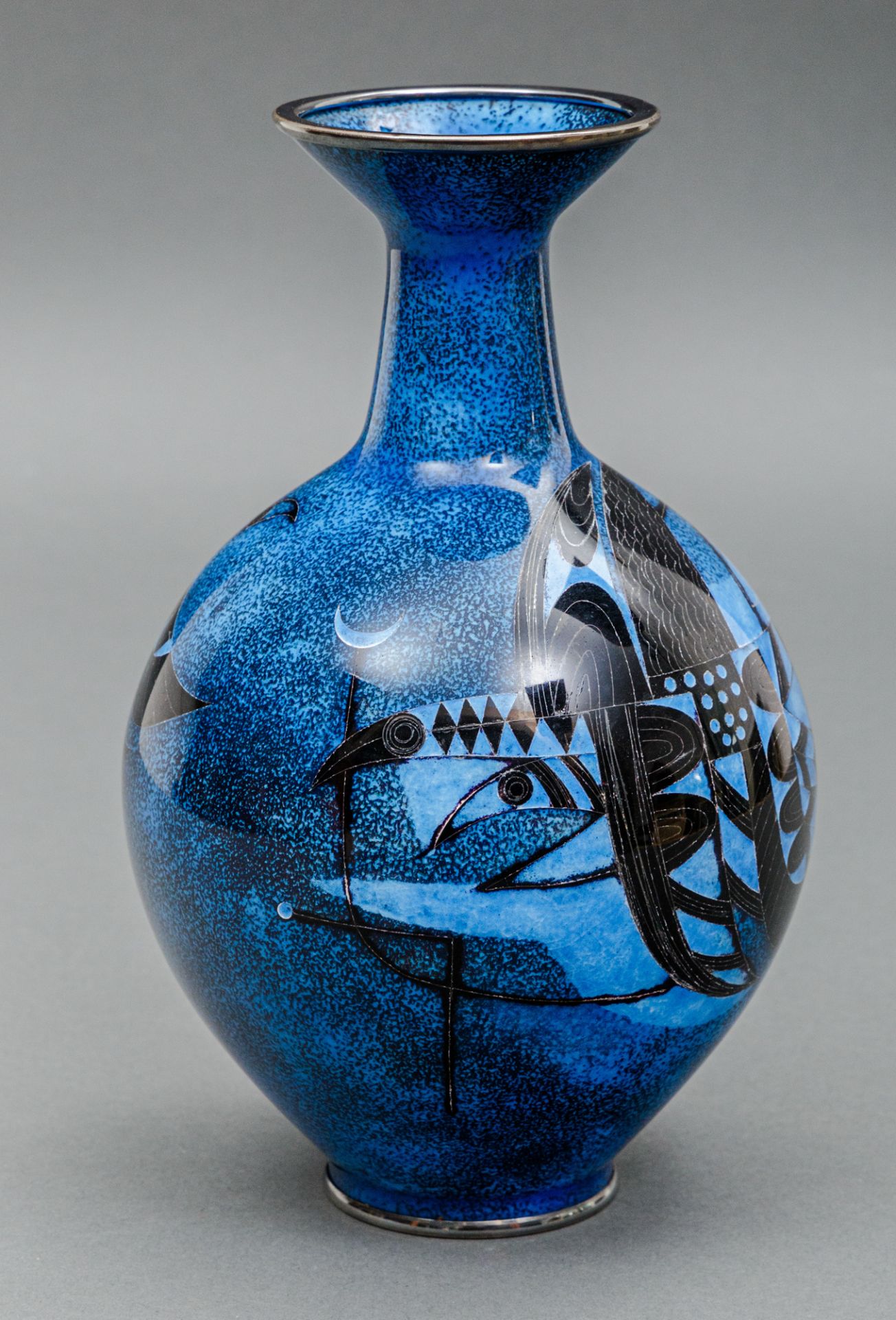 Cloisonné Vase, Japan, Ota Hiroaki (1913-91), Showa-Zeit (1926 - 1989) - Bild 4 aus 5